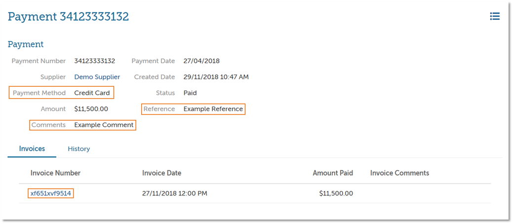 myinvoice status scheduled for payment